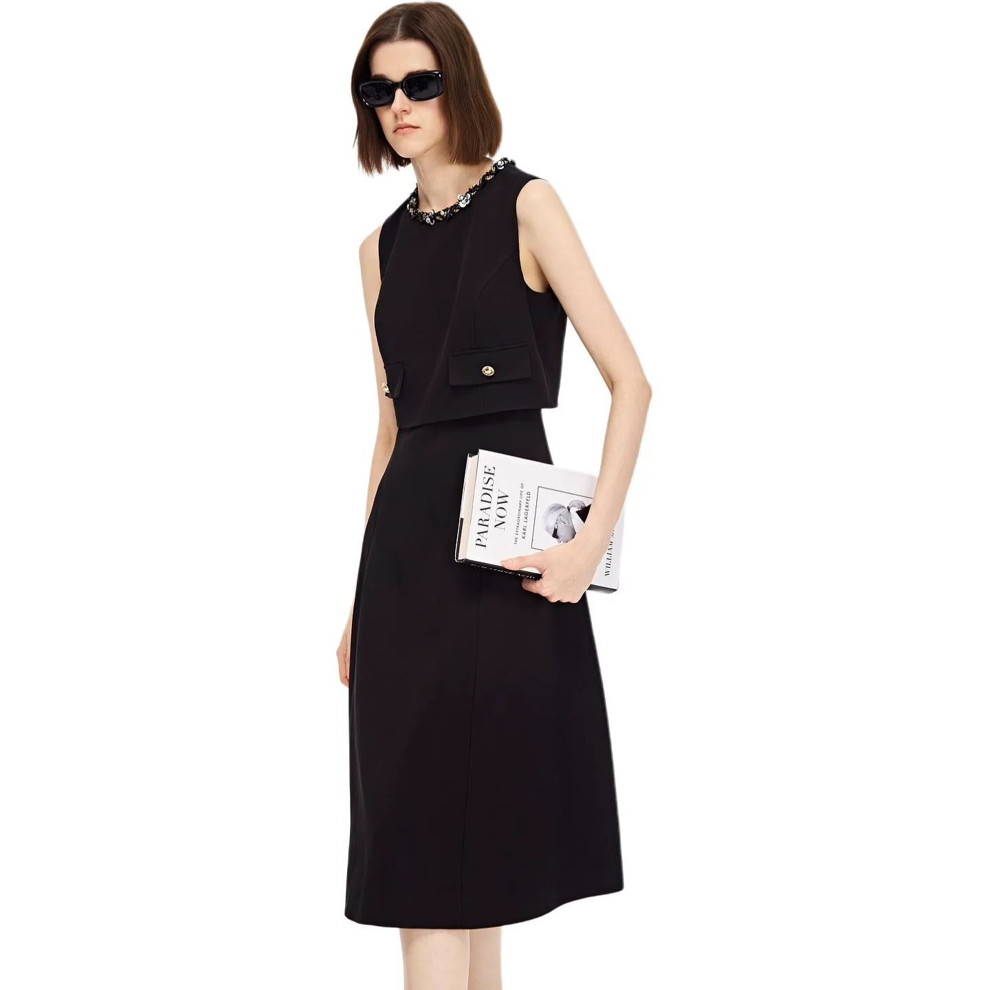 

KARL LAGERFELD SS26 платье без рукавов женское KARL LAGERFELD / Karl Lagerfeld Jeans, черный