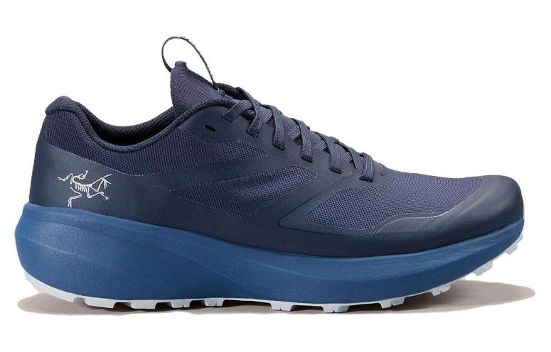 Arcteryx Низкие кроссовки для бега Norvan LD 3 устойчивые к истиранию дышащие с поддержкой унисекс сапфирово-синий — синий белый, цвет Blue White — фото 3
