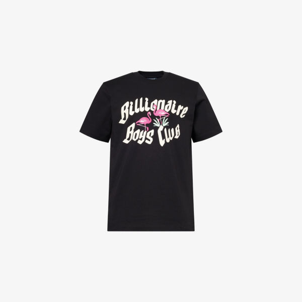 

Футболка хлопковая с вышивкой Flamingo Billionaire Boys Club, черный