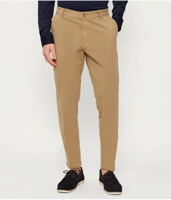 Брюки чинос H-Kane1 modern fit Boss, бежевый — фото 3