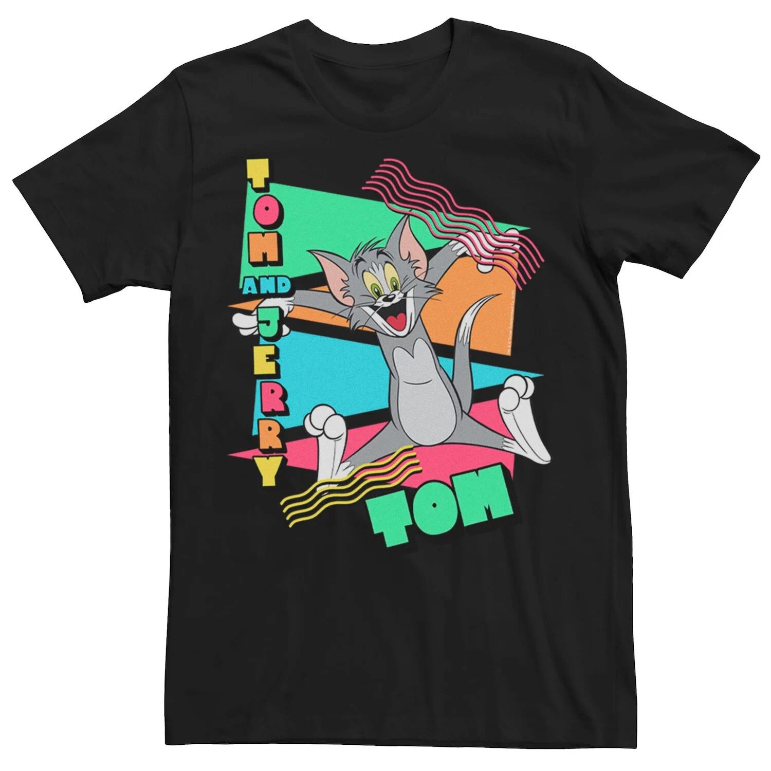 

Мужская футболка с треугольными чашками Looney Tunes Tom Vintage 90-х Licensed Character, черный