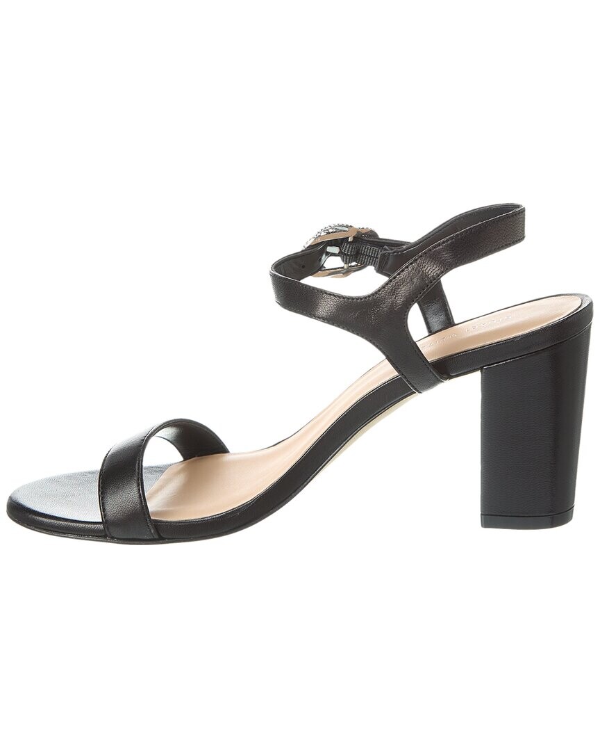 

Кожаные сандалии Stuart Weitzman Crystal 75, черный