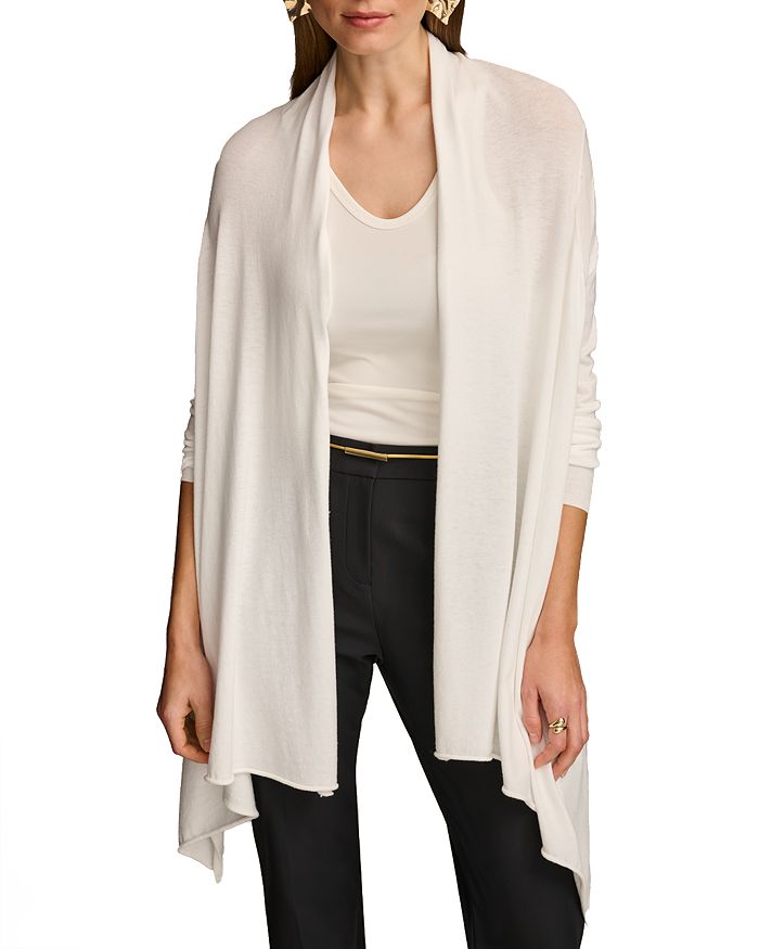 

Драпированный кардиган Donna Karan, слоновая кость/кремовый