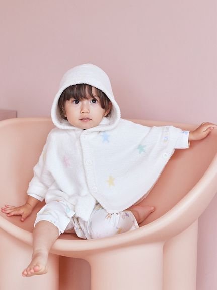 Яркое пончо «Звезда» от Airy Moco Gelato Pique, OWHT[002] — фото 4