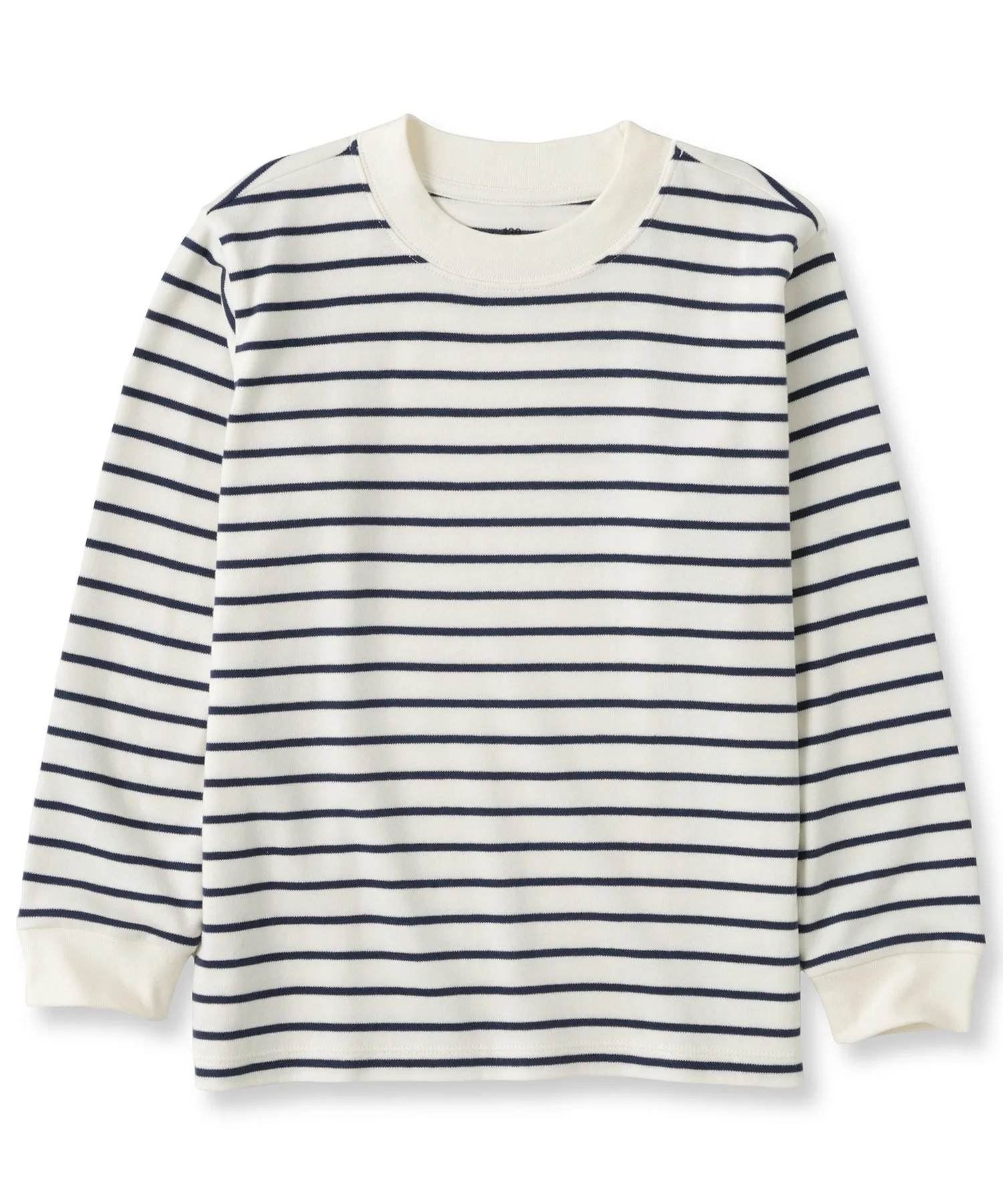 Детская флисовая футболка с длинным рукавом Muji Organic Cotton Navy