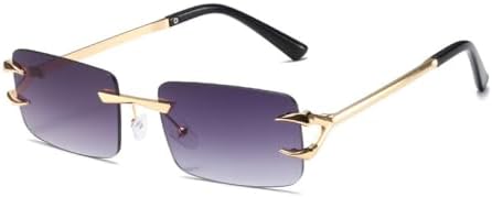 

Солнцезащитные очки прямоугольной оправы для женщин, ретро-стиль, прозрачные очки с эффектом океанического градиента для мужчин, солнцезащитные очки UV400 MTZJH, Gray Gradient