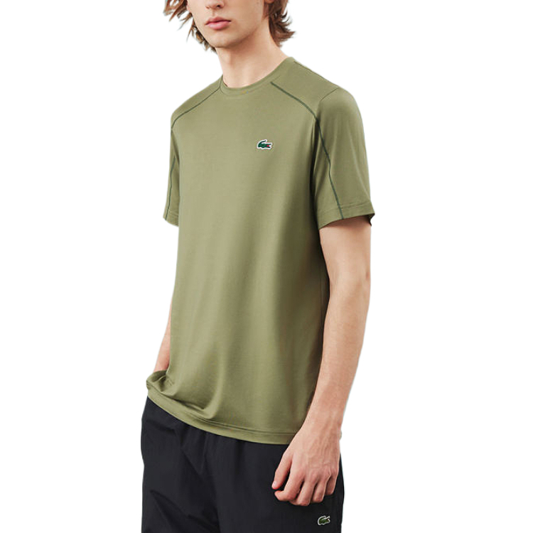 Футболка LACOSTE, мужская, оливковый — фото 4
