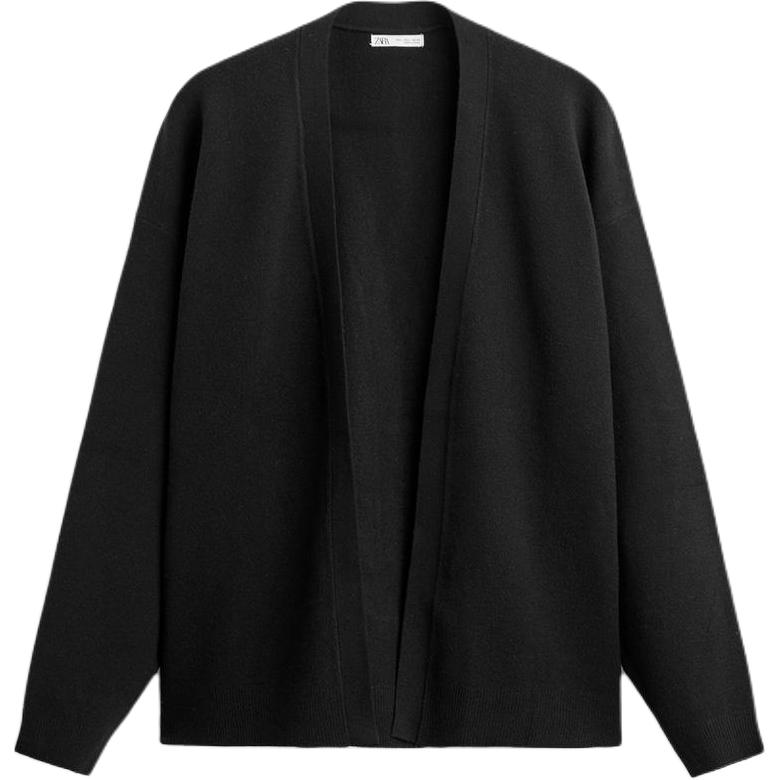 ZARA Трикотажный свитер мужской черный — фото 3