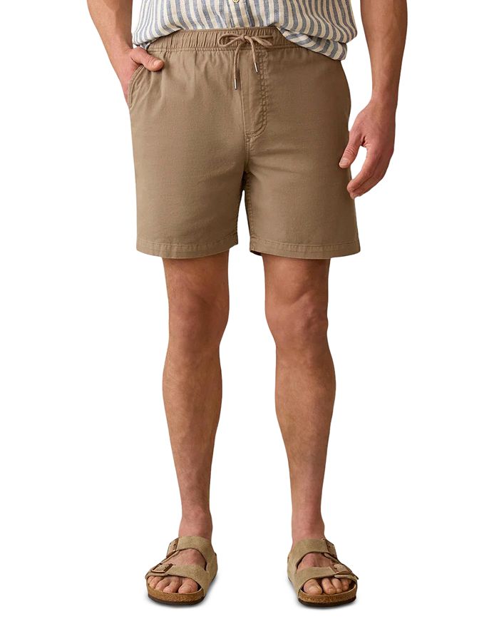 

Эластичные шорты с завязками Essential Drawstring 6.5" Faherty, синий