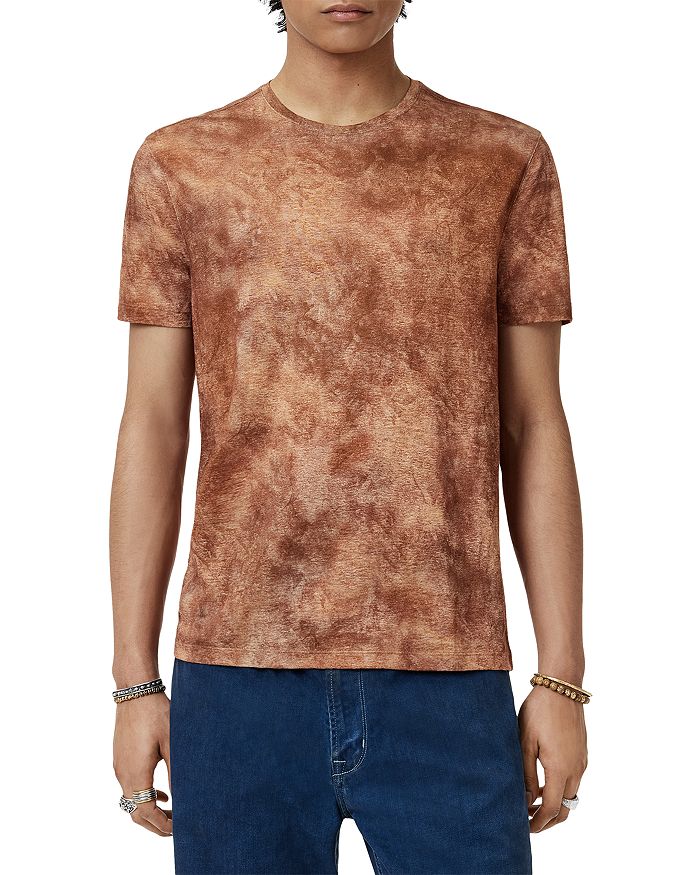 

Кампана Футболка из льна Regular Fit John Varvatos, коричневый/бежевый