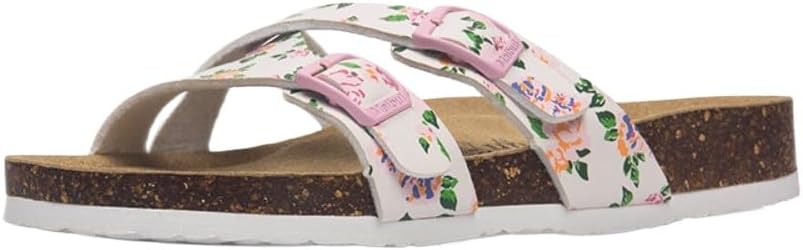 

Сандалии Иисуса с двойной пряжкой для женщин и мужчин, унисекс, с широкой пробковой подошвой, водонепроницаемые, шлепанцы для пляжа, легкие, дышащие, с поддержкой свода стопы, нескользящие Geerta, Flower