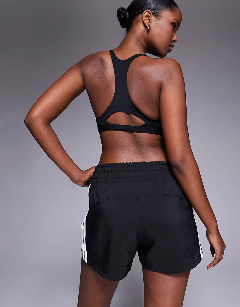 Беговые шорты Adidas Performance Flex Pacer с высокой талией, черный — фото 3