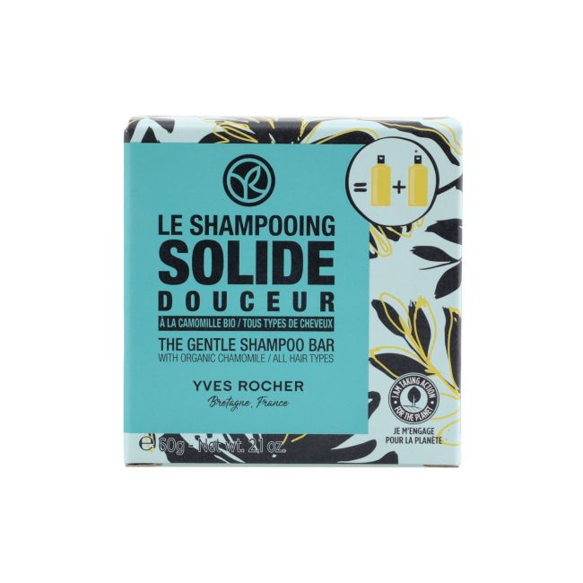 

Solide — нежный твердый шампунь для волос Yves Rocher, 60 гр