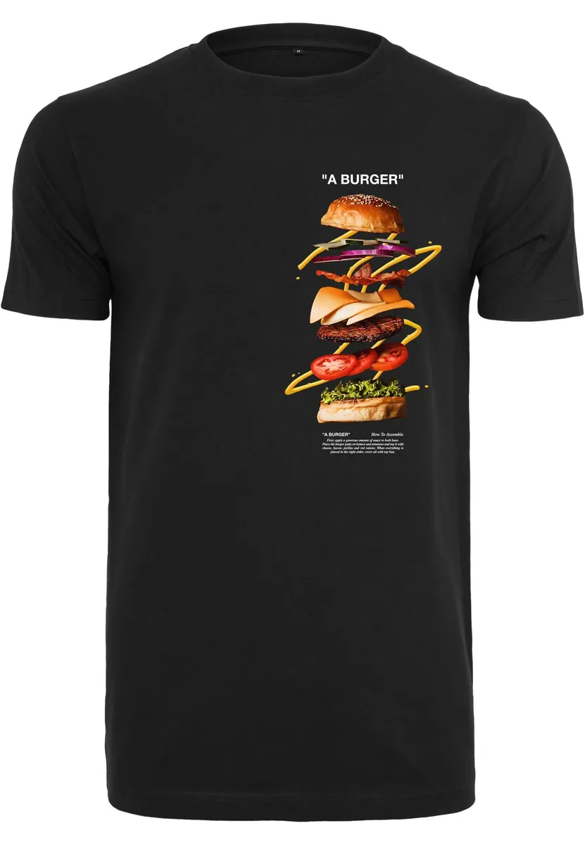 

Футболка Mister Tee "Мужская футболка Mister Tee Burger" Mistertee, черный