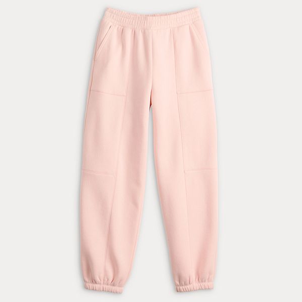 

Девчачьи джинсы-джоггеры с боковыми швами, размеры 6-20, regular и plus So, Petra Pink