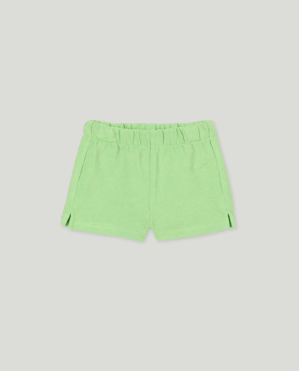 

Однотонные шорты-бермуды из махровой ткани для младенцев Baby El Corte Inglés, светло-зеленый