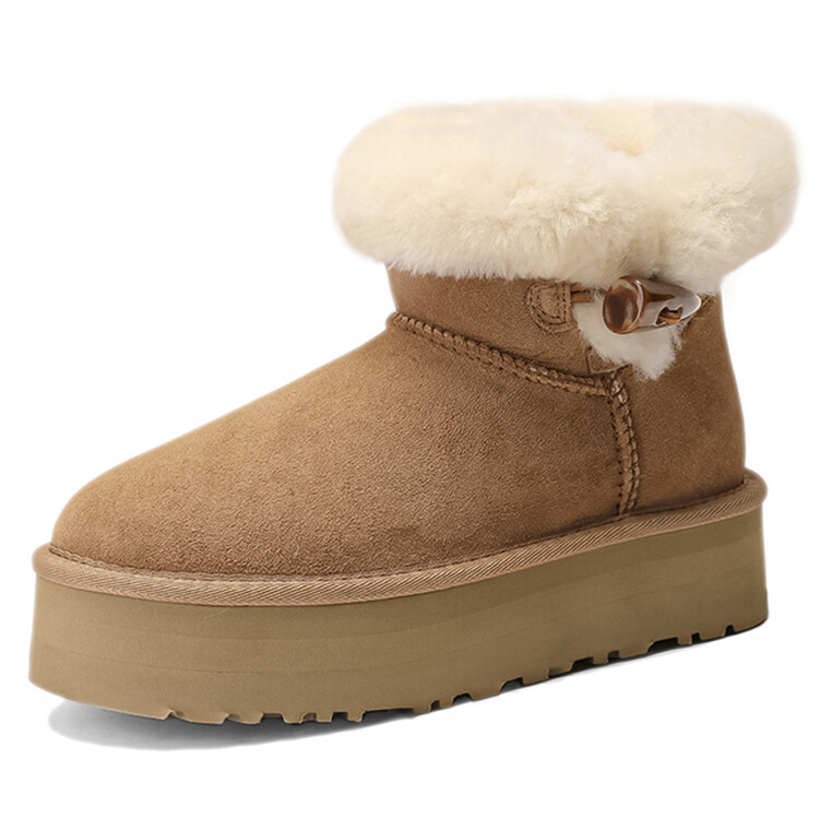

Зимние ботинки женские Rongcheng Shoe King, цвет Antelope Brown
