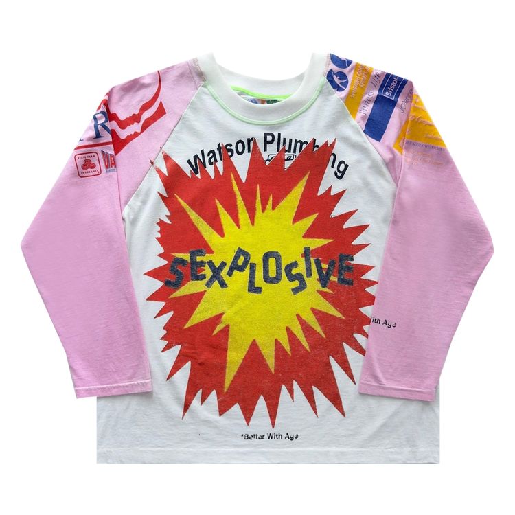 

Футболка *Better With Age Sexplosive Raglan T-Shirt 'White', белый