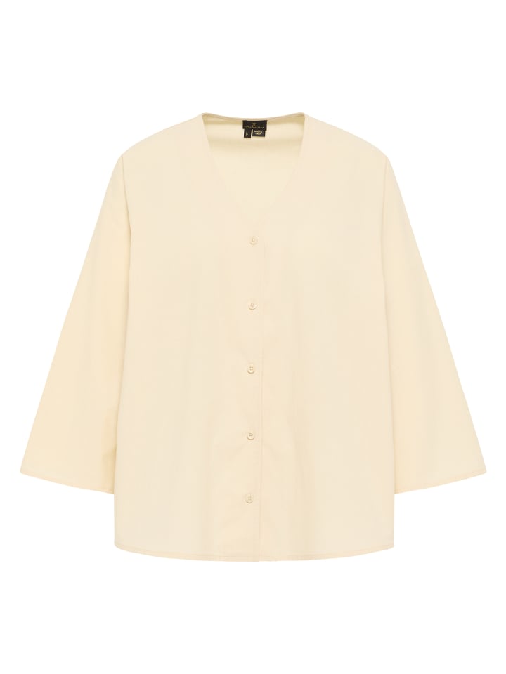 

Женская блузка-рубашка светло-бежевого цвета DreiMaster