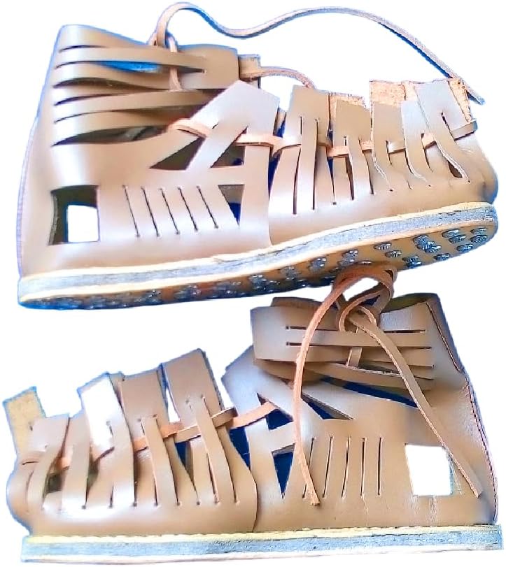 

Сандалии гладиатора Римские сандалии Греческий центурион Калигы Средневековая обувь Обувь легионеров Норманнские викинги Кожаные сандалии Generic, коричневый