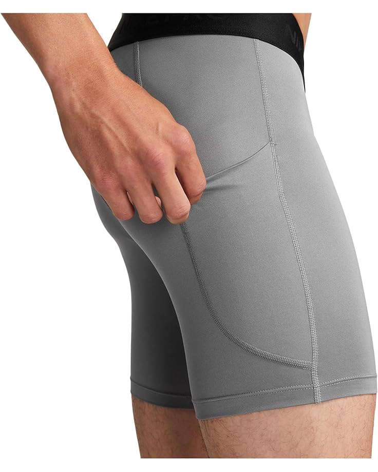 Шорты Nike Pro Dri-FIT Shorts, цвет Smoke Grey/Black — фото 3
