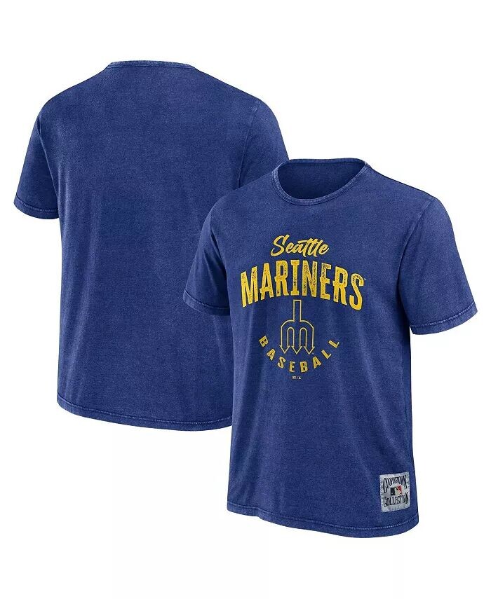 

Мужская футболка Royal Seattle Mariners Cooperstown Collection Washed Fanatics