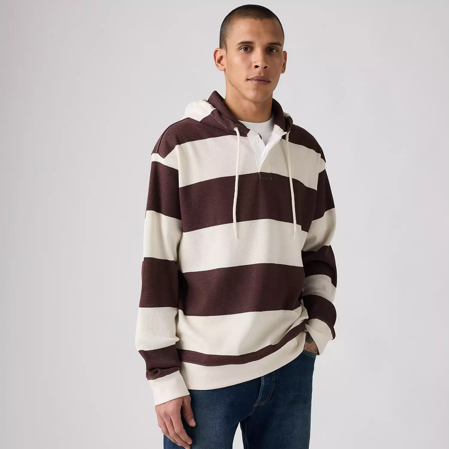 

Толстовка с капюшоном для регби с термоизоляцией Levi's, цвет Varsity Andorra - Red