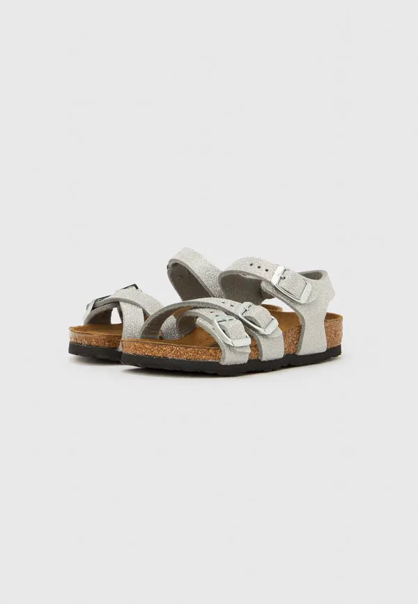 Детские узкие сандалии kumba. Birkenstock, Silver-Coloured — фото 2