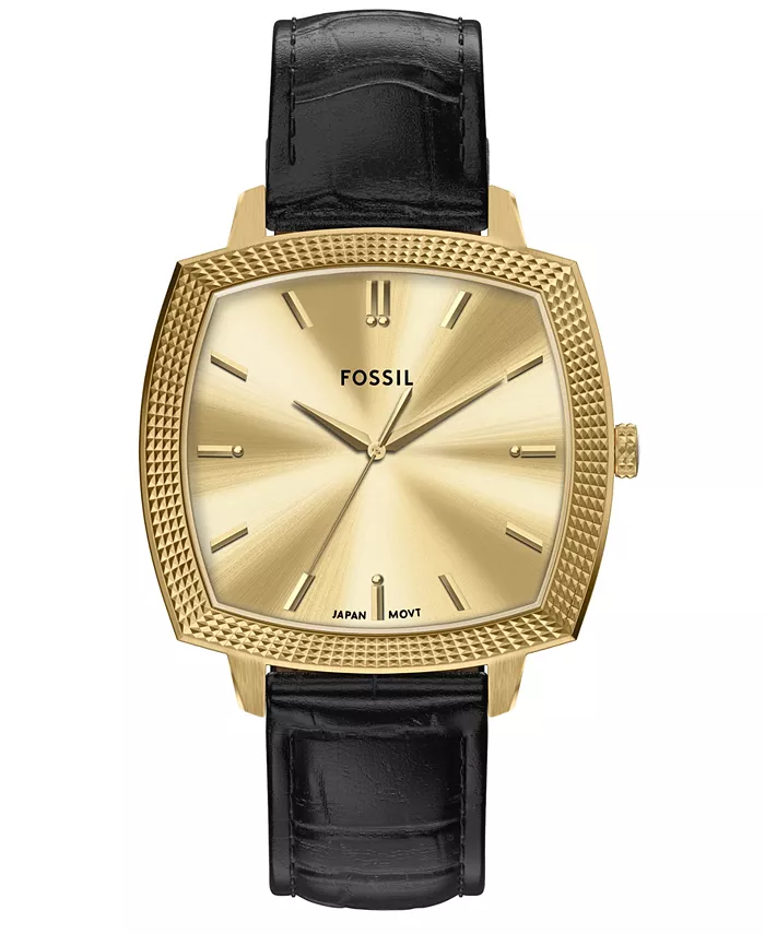 

Унисекс часы Nick Jonas x Machine Luxe Black Croco Leather, 37mm Fossil