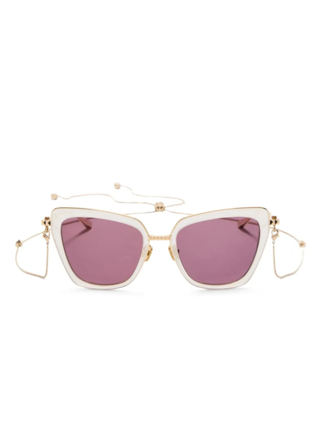 

Солнцезащитные очки VALENTINO GARAVANI EYEWEAR VLS165 B с цепочкой, белый
