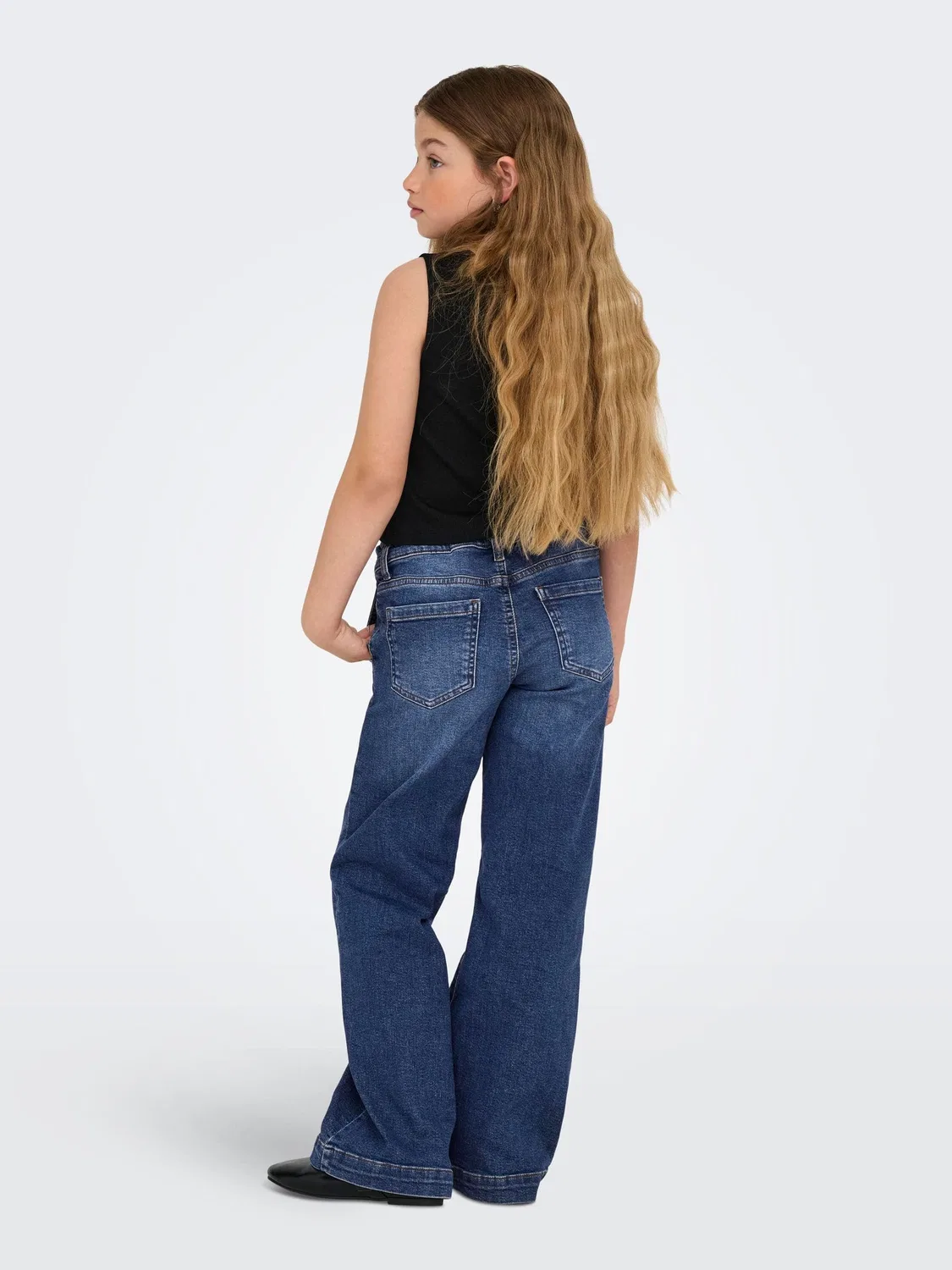 Джинсы широкие KIDS ONLY, medium blue denim — фото 4