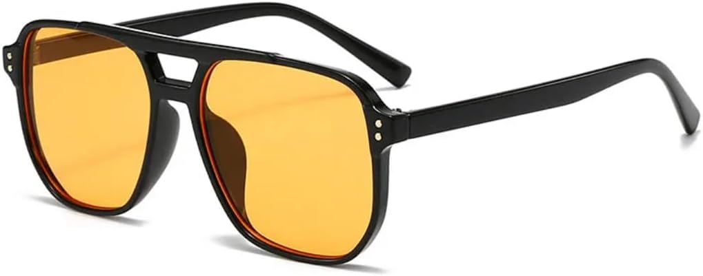 

Модные солнцезащитные очки в крупной оправе для женщин, роскошные солнцезащитные очки с градиентным переходом цвета, розовые, с леопардовым принтом, в стиле ретро, ​​с защитой от УФ-излучения UV400 SZVVBKK, Black Yellow