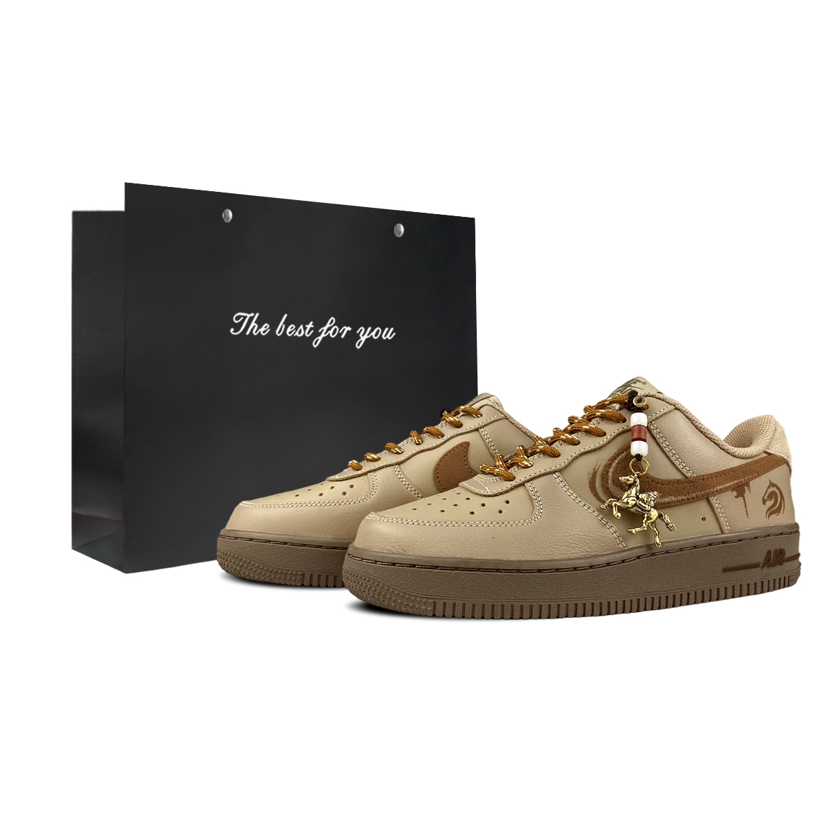 

Nike Кроссовки для скейтбординга Air Force 1 Lv8 Abrasion Resistant Low top Unisex Wheat