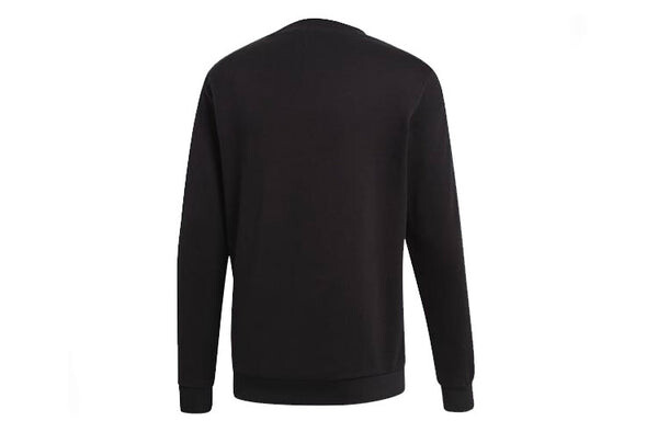 Толстовка originals radkin crewneck small logo embroidered round neck pullover black Adidas, черный — фото 2