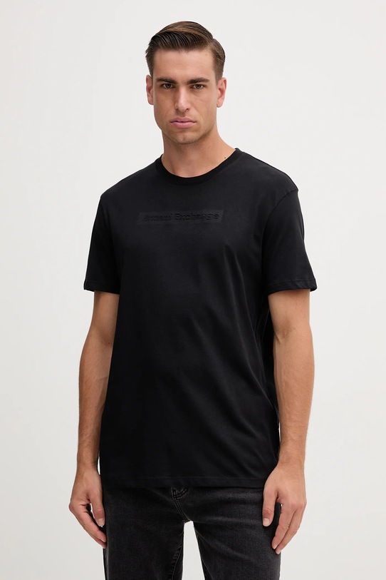 

Хлопковая футболка Armani Exchange, черный