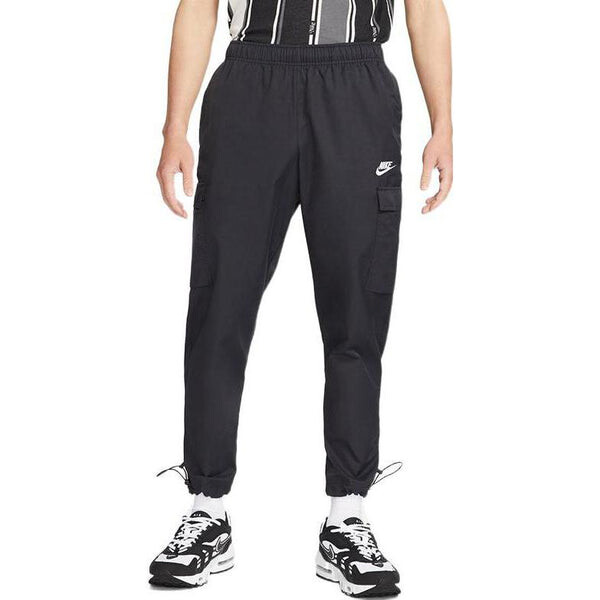 Брюки men's sportswear solid color logo woven cargo casual long pants/trousers black Nike, мультиколор — фото 4