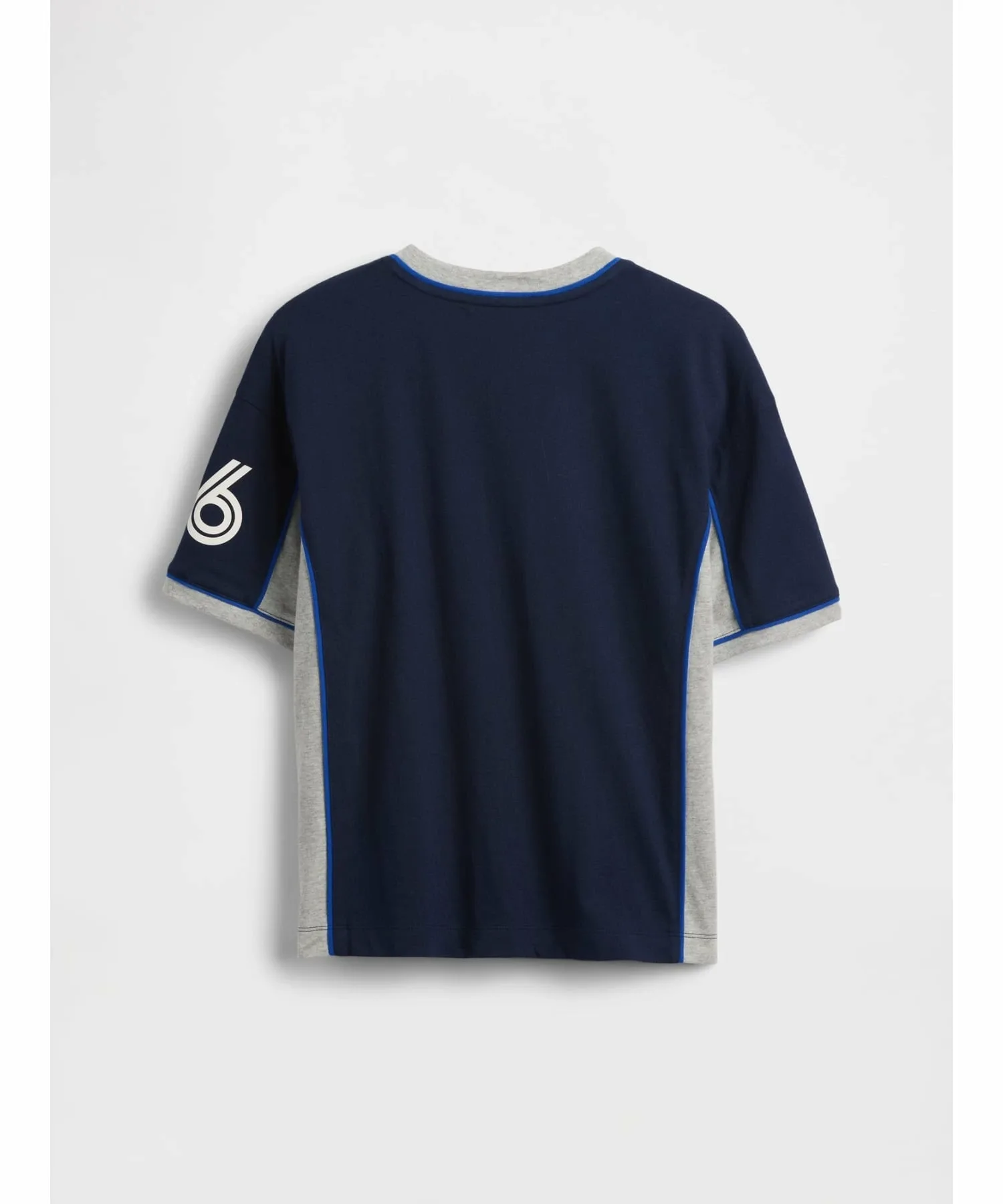 (K) Футболка свободного кроя из джерси (детская) GAP, NAVY_UNIFORM — фото 2