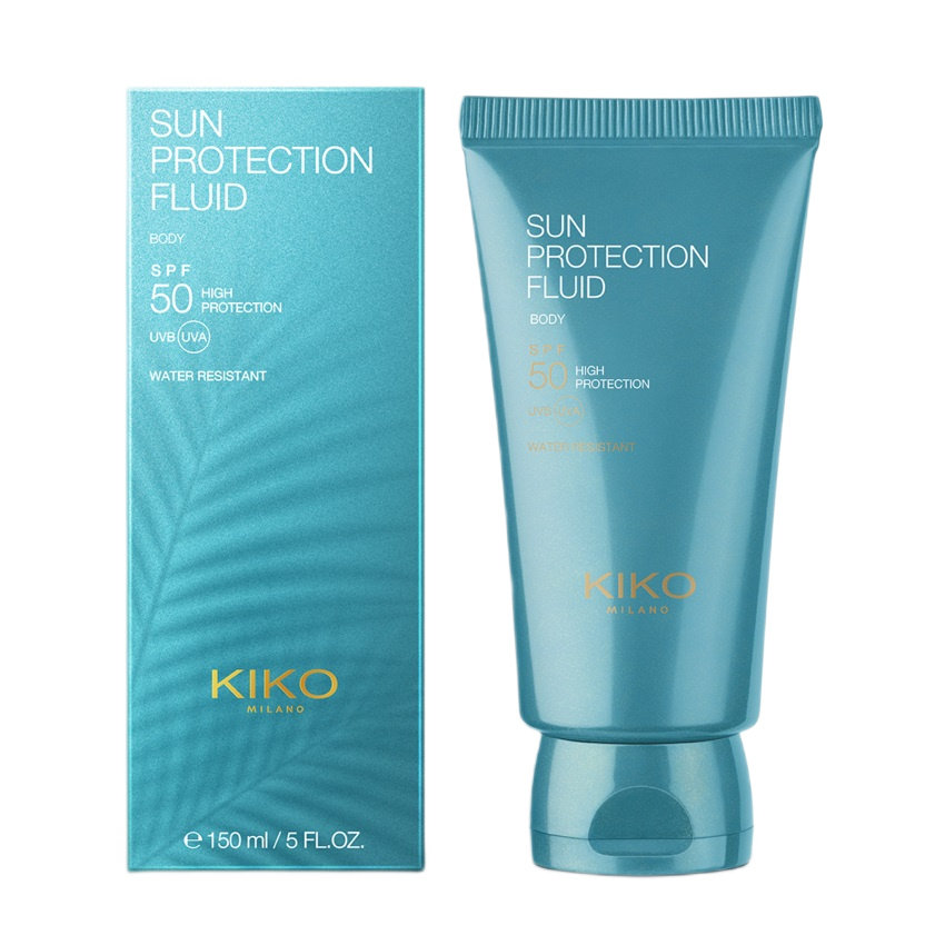 KIKO Milano, увлажняющий солнцезащитный флюид Sun Protection Fluid SPF50 для тела, 150 мл — фото 4