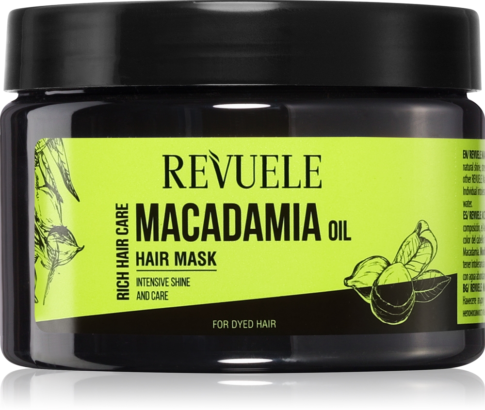 

Маска для волос с маслом макадамии, питательная маска для окрашенных волос Revuele, 360 мл