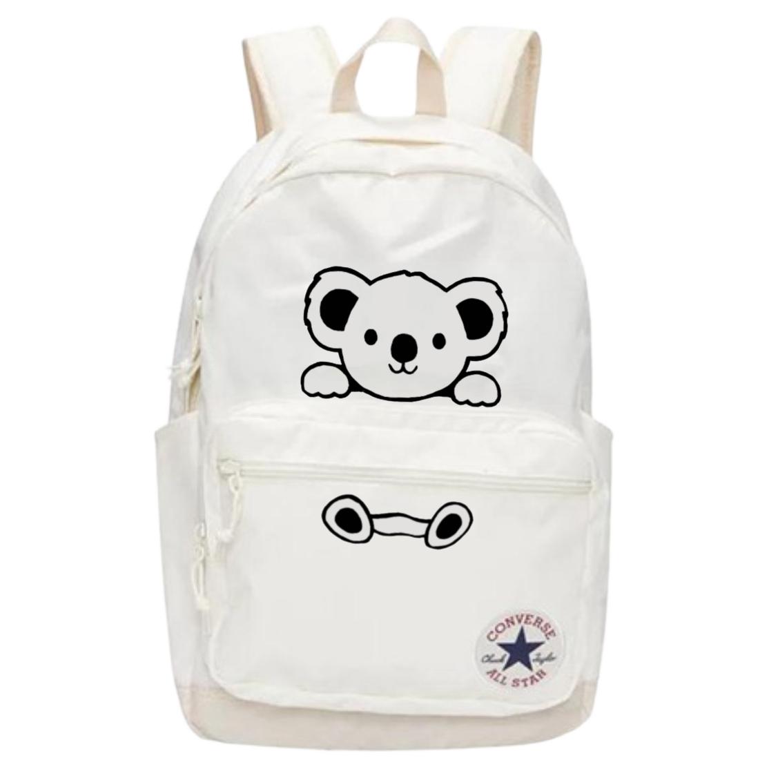 

Converse Полиэстеровый рюкзак обычный унисекс белый, Bear