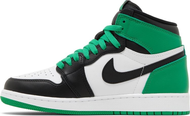 Кроссовки Air Jordan 1 Retro High OG GS 'Lucky Green', зеленый — фото 3