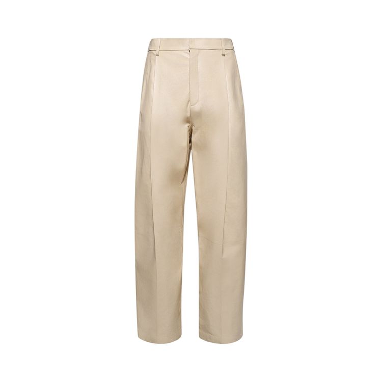 

Брюки Marni Pleated Wide Leg Trousers 'Limestone', желто-коричневый