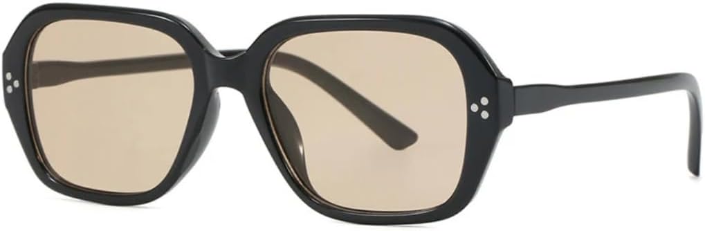 

Солнцезащитные очки с защитой UV400 | Заклепки, леопардовый принт, разноцветные линзы | для женщин и мужчин, для занятий спортом на открытом воздухе и вождения DSVIGF, Black Tea