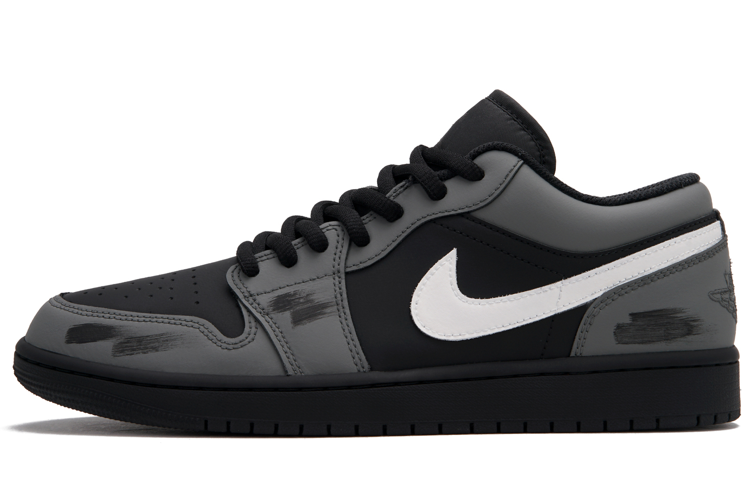 

Jordan Кроссовки Air 1 'Haffke' Abrasion Resistant Low top Vintage Basketball Shoes мужские черно-серые