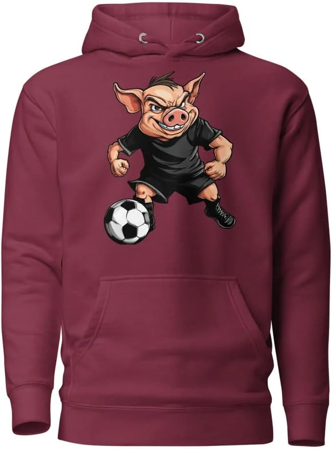

Толстовка с капюшоном Piggy soccer
