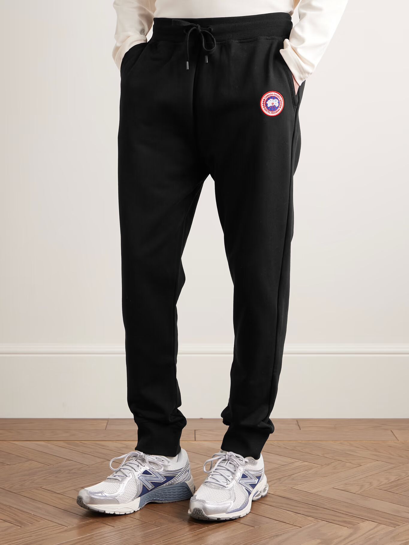Спортивные брюки Huron Tapered из хлопкового джерси с аппликацией логотипа CANADA GOOSE, черный — фото 4