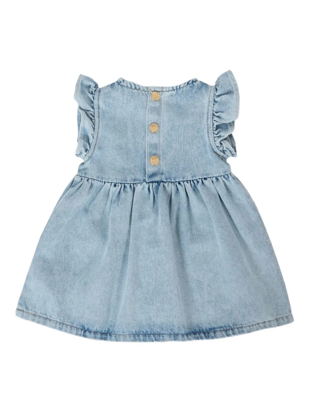 

Джинсовое платье с оборками Moschino Kids, синий