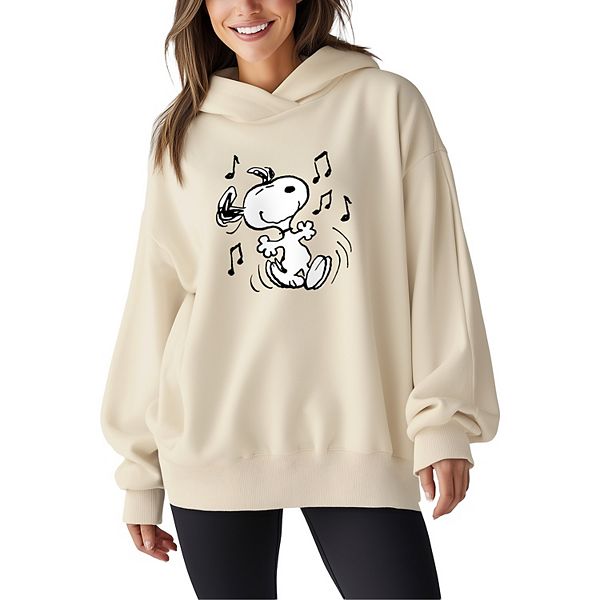 

Женская оверсайз худи с принтом Peanuts Snoopy Licensed Character, Cream