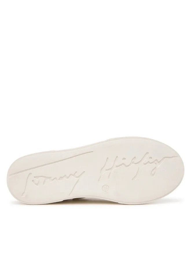 Tommy Hilfiger Низкие кроссовки на шнуровке T3A9-34248-1355 D белые — фото 4