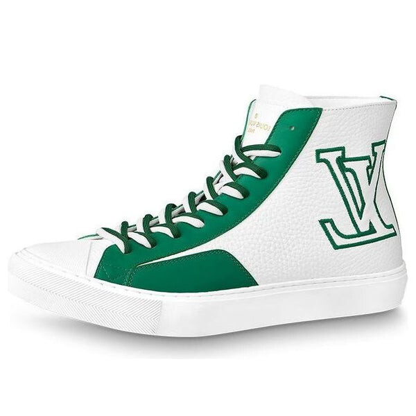 

Кроссовки tattoo ankle sneakers 'white green' Louis Vuitton, белый